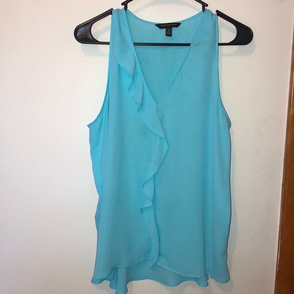 Banana Republic blue flow tank top